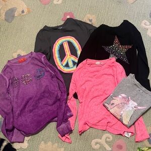 Cat & Jack Kids Long Sleeve Shirts Bundle